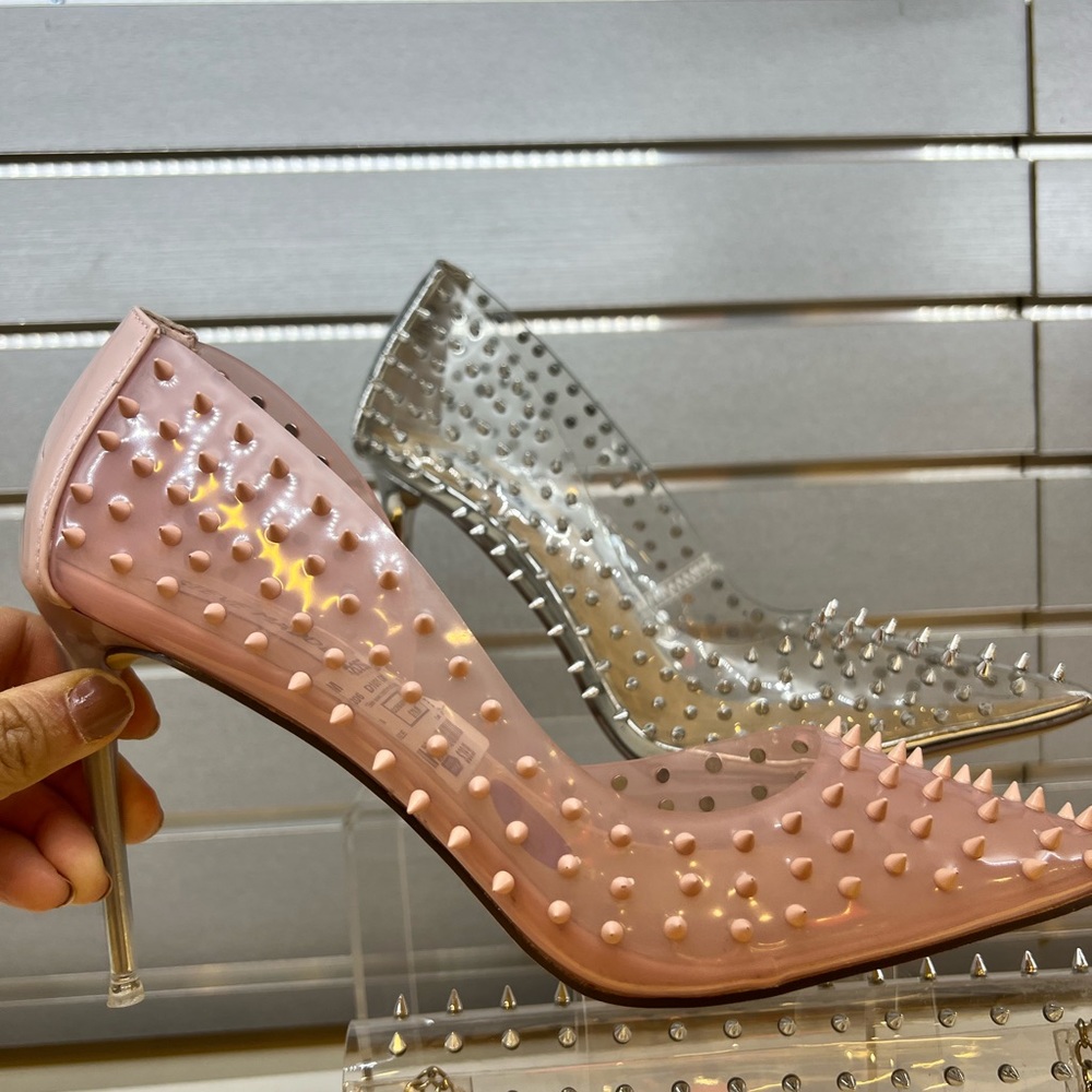 Steve Madden Pink Spiked Heels